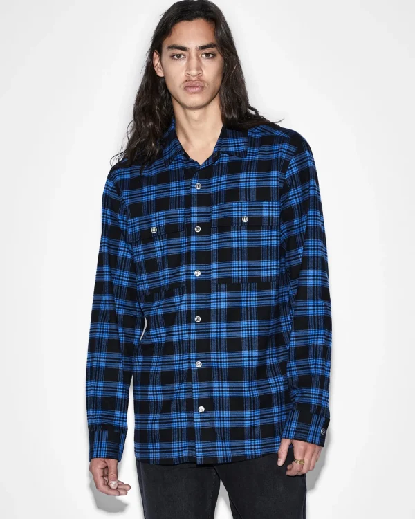 Ksubi Shirts-Paradox Ls Shirt Blue