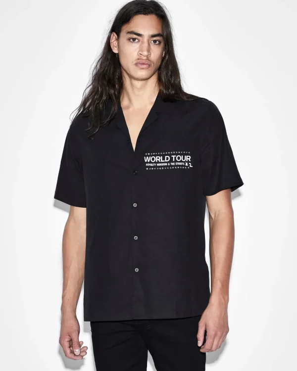 Ksubi Shirts-Paste Up Resort Shirt Black