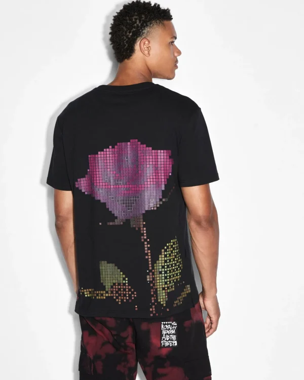 Ksubi T-Shirts-Pixel Kash Ss Tee Jet Black