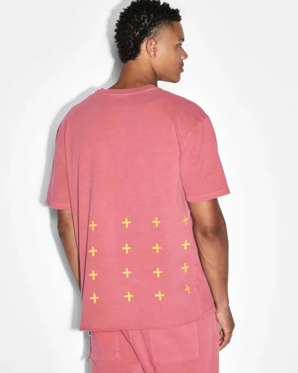 Ksubi T-Shirts-Pixel Sign Biggie Ss Tee Sundown