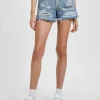 Ksubi Shorts-Rise N Hi Misfit Trashed