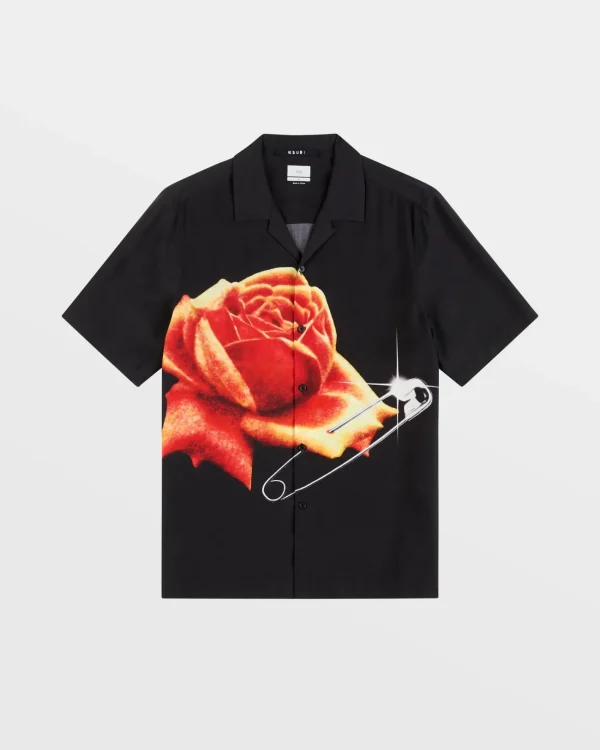 Ksubi Shirts-Rose Garden Resort Ss Shirt Black