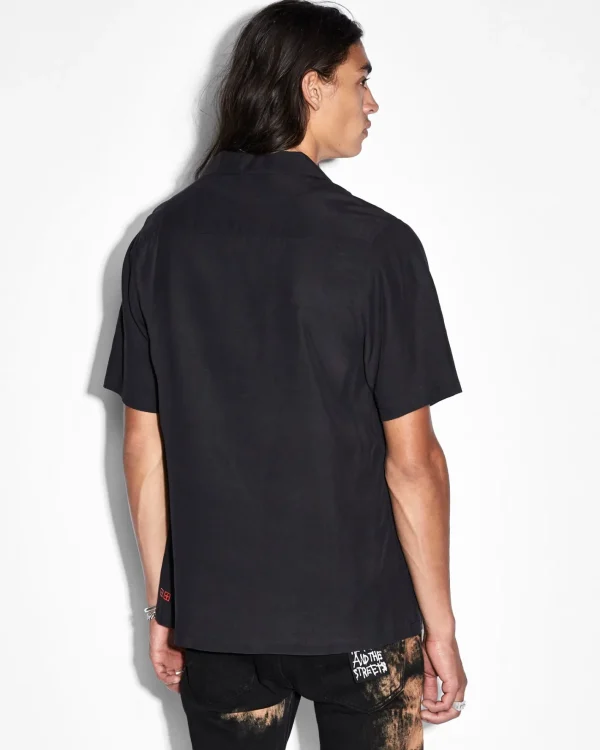 Ksubi Shirts-Rose Garden Resort Ss Shirt Black