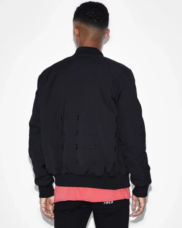 Ksubi Jackets-Royalty Bomber Jacket Black