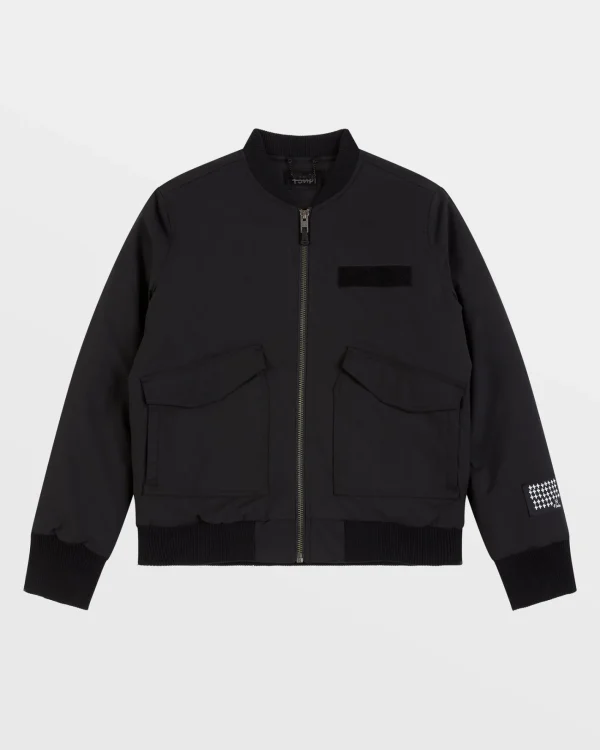 Ksubi Jackets-Royalty Bomber Jacket Black