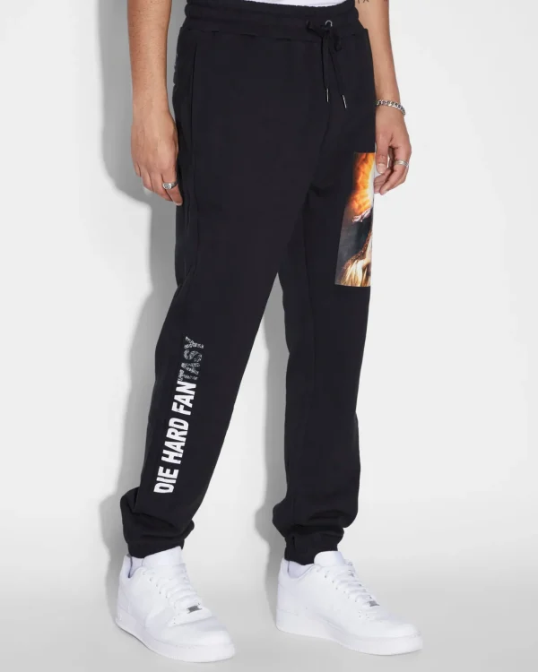 Ksubi Pants-Saint Lofi Trak Jet Black