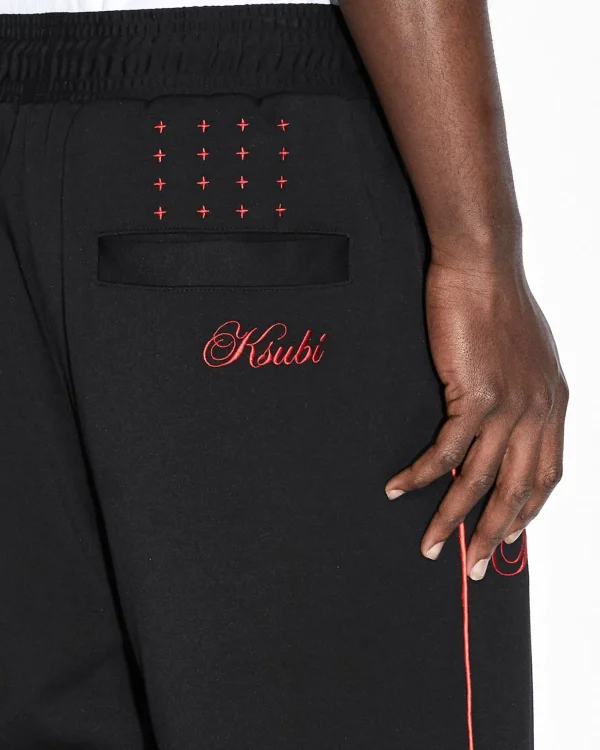 Ksubi Pants-Scripted Synthesis Pant Black/Red