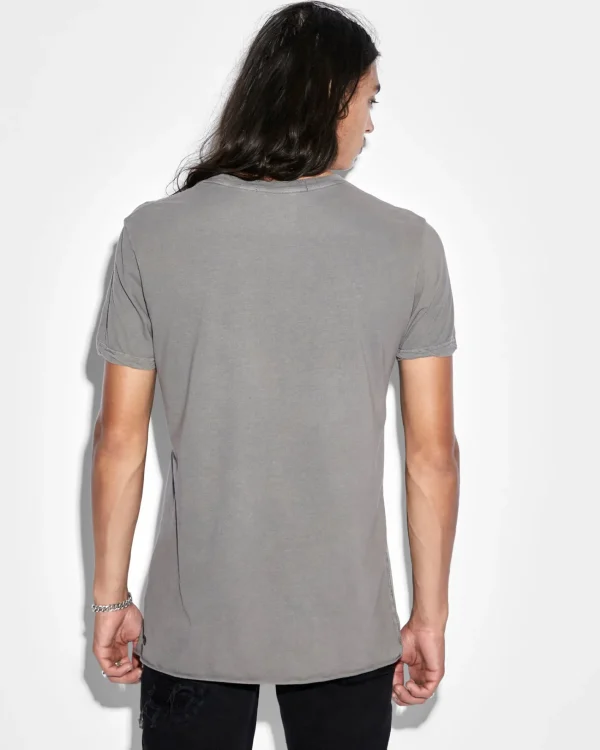 Ksubi T-Shirts-Seeing Lines Ss Tee Vintage Grey