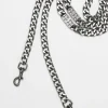 Ksubi Kubes-1999 Signature Chain Strap Antique Silver