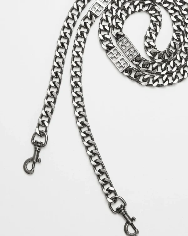 Ksubi Kubes-1999 Signature Chain Strap Antique Silver