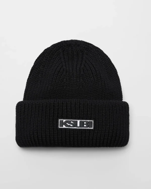 Ksubi Headwear-Sott Beanie Black/White