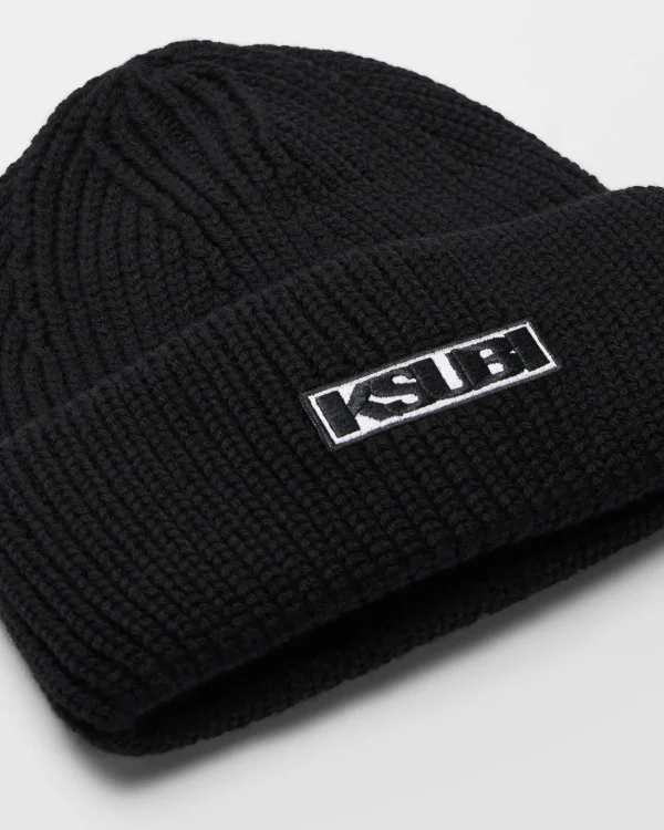 Ksubi Headwear-Sott Beanie Black/White