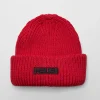 Ksubi Headwear-Sott Beanie Red/Black