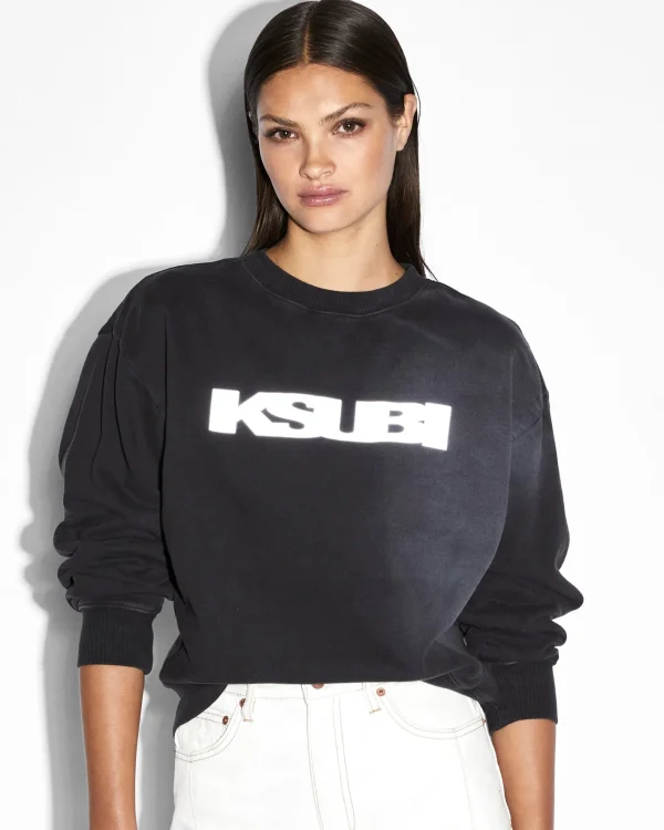 Ksubi Tops-Sott 3M Klassic Crew Black Sunspot