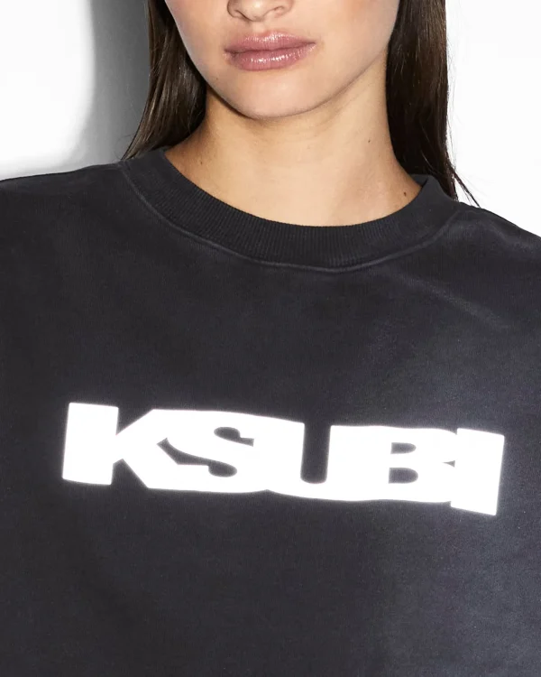 Ksubi Sweats-Sott 3M Klassic Crew Black Sunspot