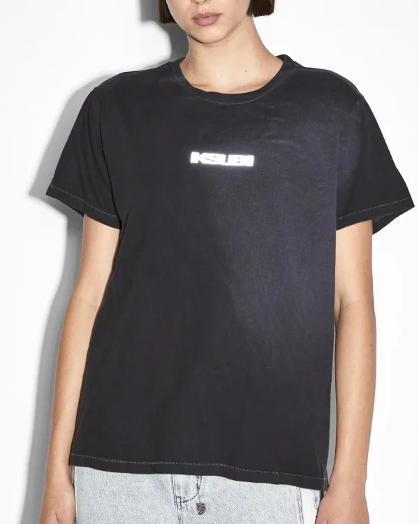 Ksubi Tops-Sott 3M Klassic Tee Black Sunspot