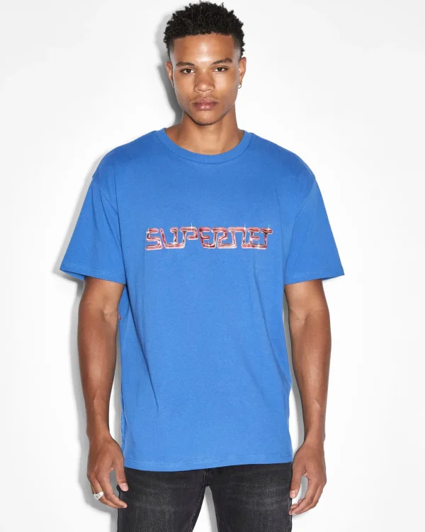 Ksubi T-Shirts-Supernet Biggie Ss Tee Cobalt