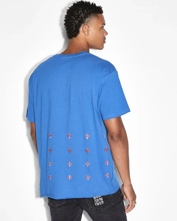 Ksubi T-Shirts-Supernet Biggie Ss Tee Cobalt