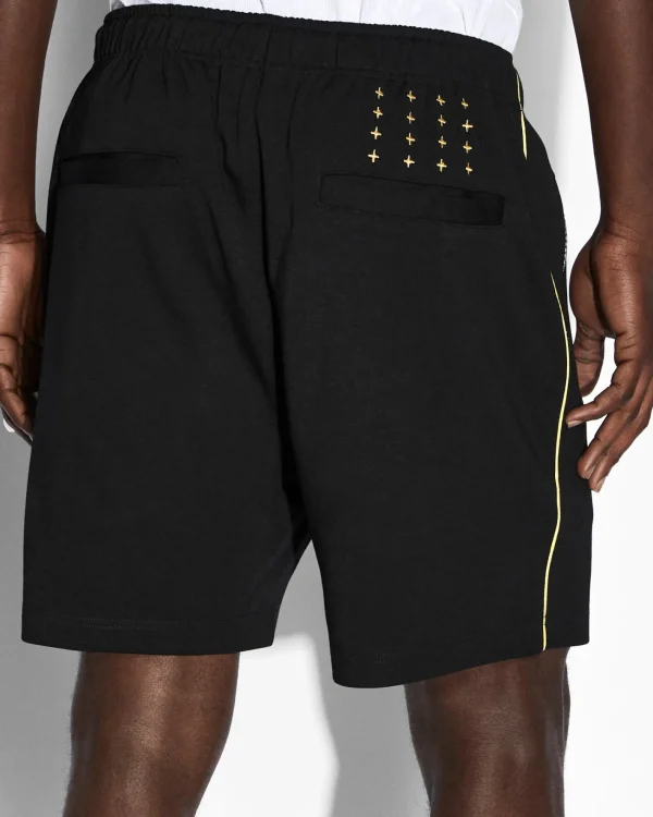 Ksubi Shorts-Synthesis Short Black Yellow