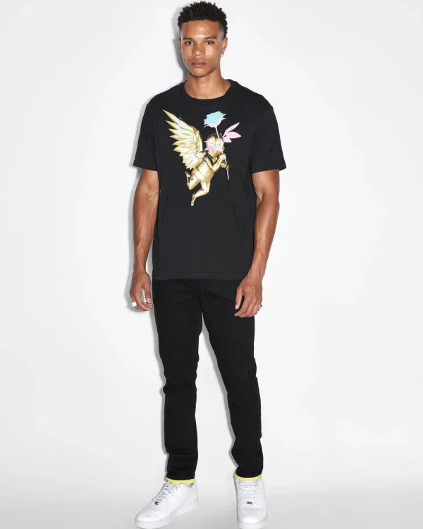 Ksubi T-Shirts-Token Kash Ss Tee Jet Black