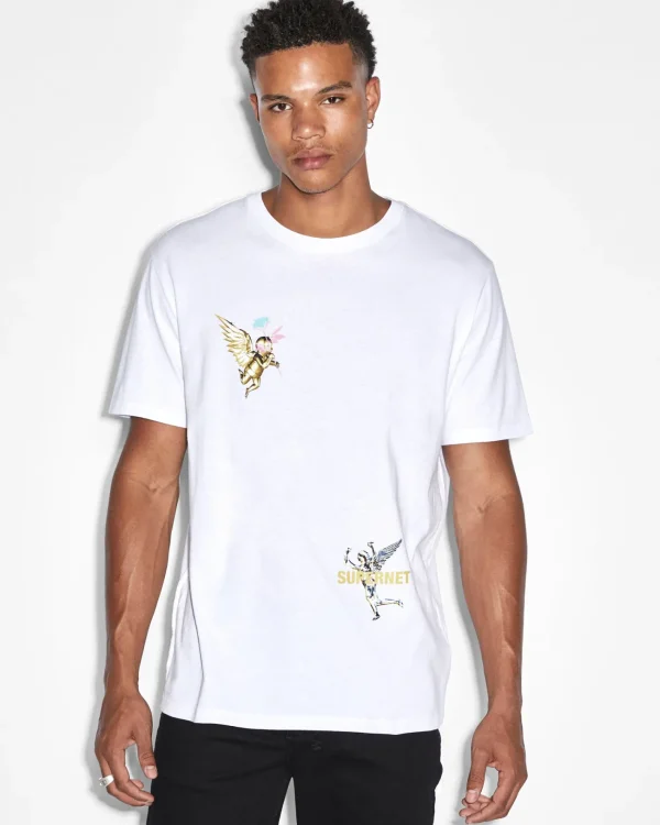 Ksubi T-Shirts-Token Kash Ss Tee Tru White