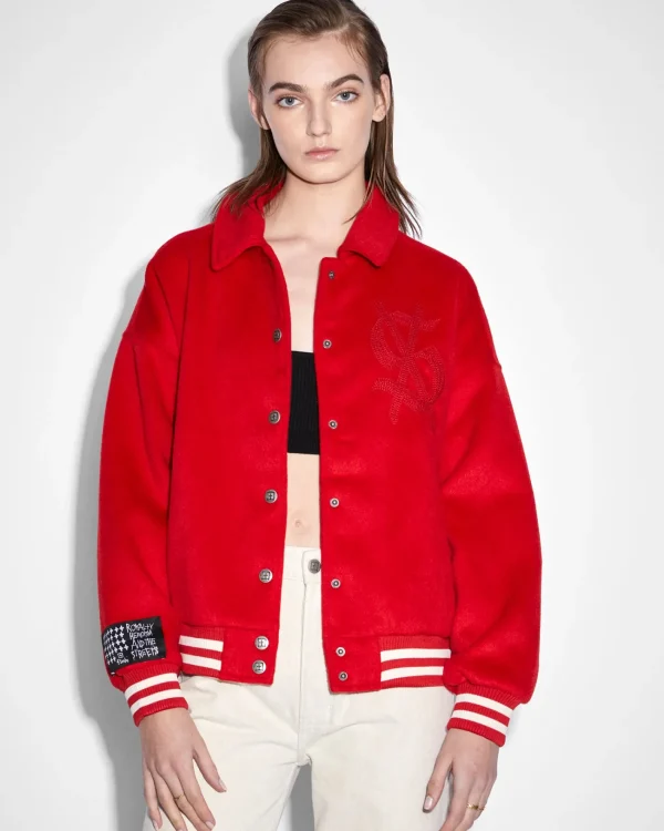 Ksubi Jackets-Tribute Jacket Crimson