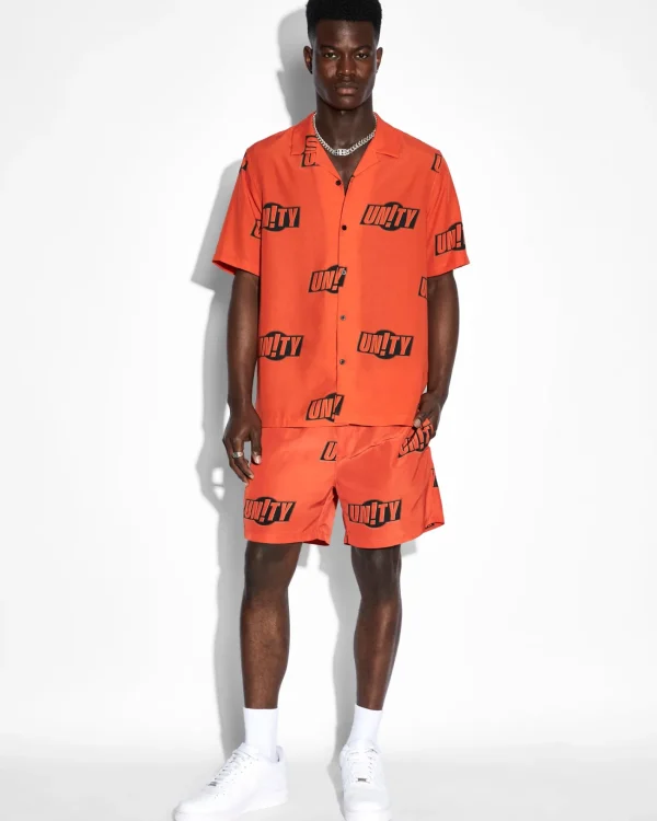 Ksubi Shirts-Unity Sign Resort Ss Shirt Orange