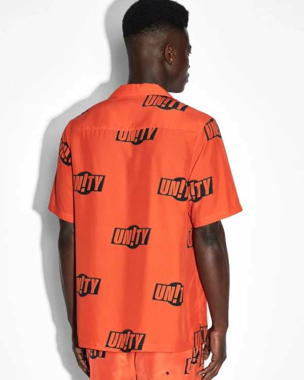 Ksubi Shirts-Unity Sign Resort Ss Shirt Orange