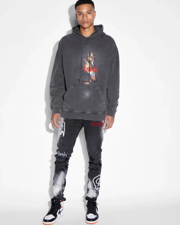 Ksubi Sweats-999 Wrld Biggie Hoodie Faded Black