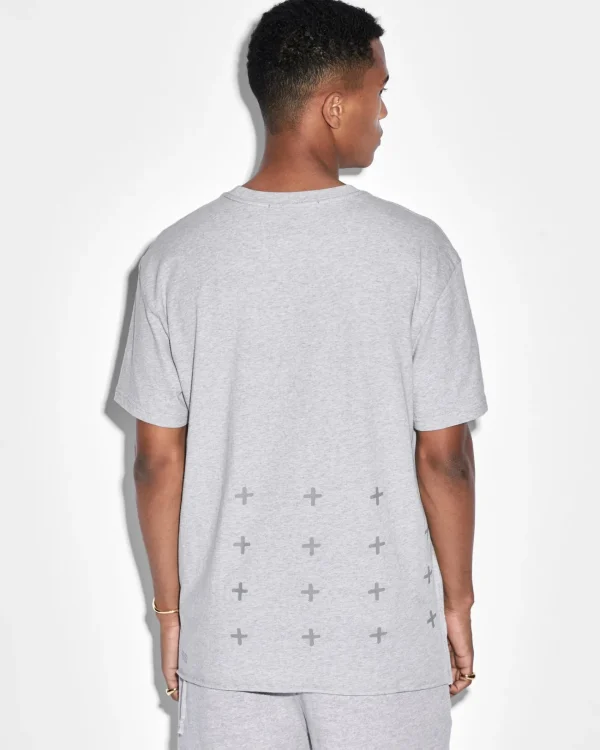 Ksubi T-Shirts-4 X 4 Biggie Ss Tee Grey Marle