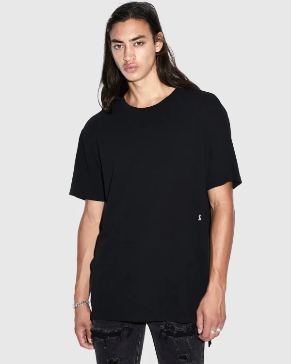 Ksubi T-Shirts-4 X 4 Biggie Ss Tee Jet Black