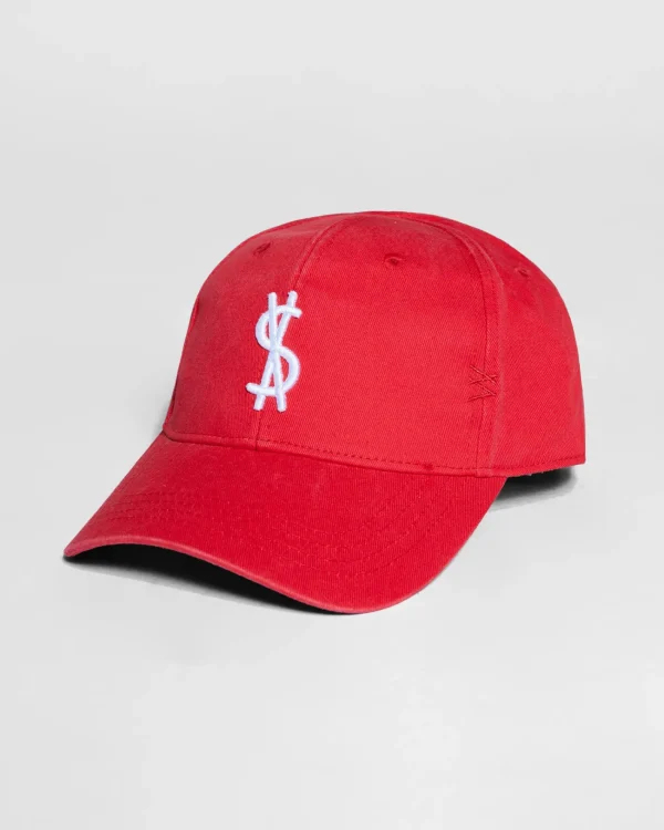 Ksubi Headwear-4 X 4 Cross Dollar Cap Red