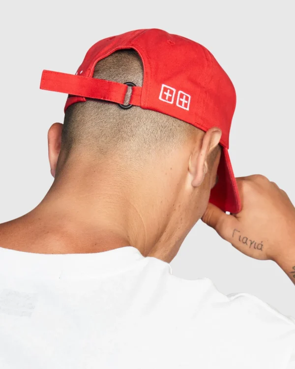 Ksubi Headwear-4 X 4 Cross Dollar Cap Red