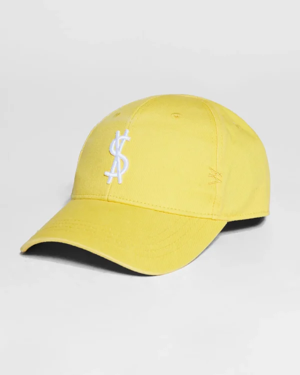 Ksubi Headwear-4 X 4 Cross Dollar Cap Yellow