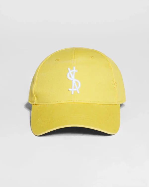 Ksubi Headwear-4 X 4 Cross Dollar Cap Yellow