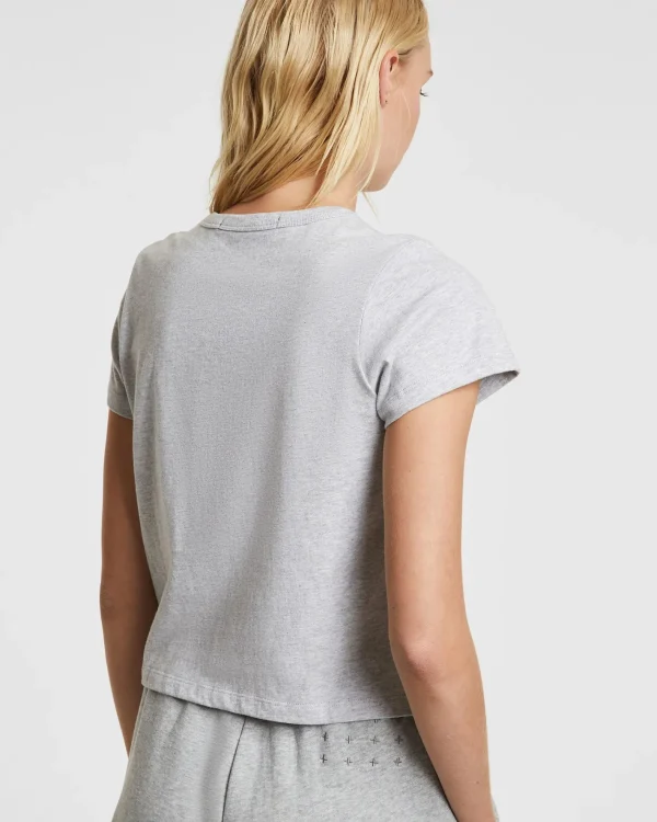 Ksubi Tops-3 X 4 Mini Ss Tee Grey Marle