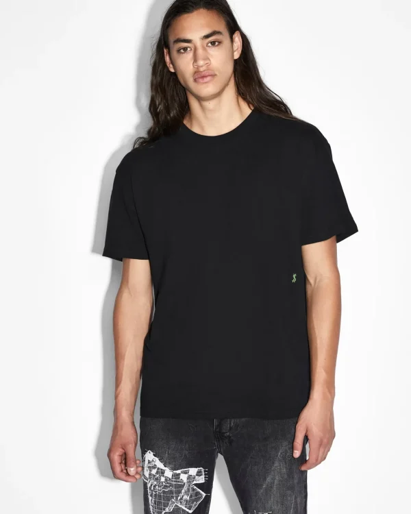 Ksubi T-Shirts-4X4 Biggie Ss Tee Black Green