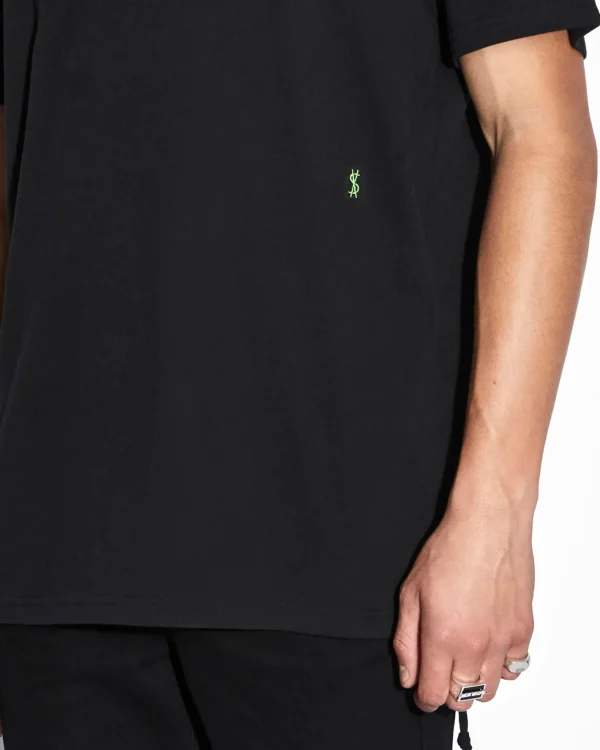 Ksubi T-Shirts-4X4 Biggie Ss Tee Black Green