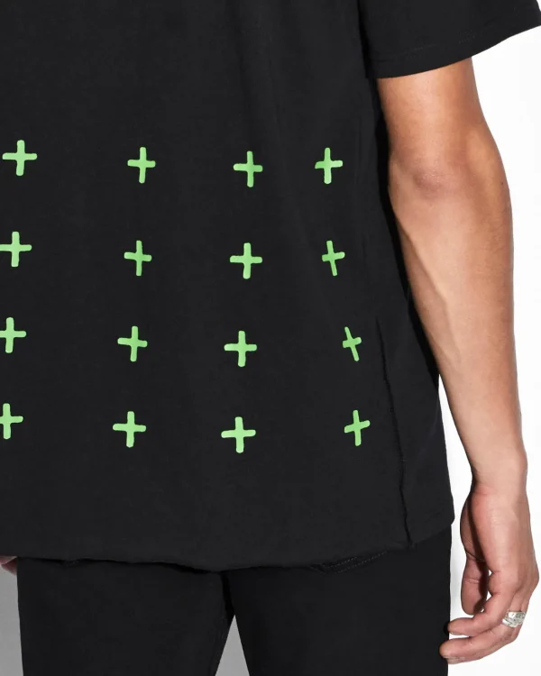 Ksubi T-Shirts-4X4 Biggie Ss Tee Black Green