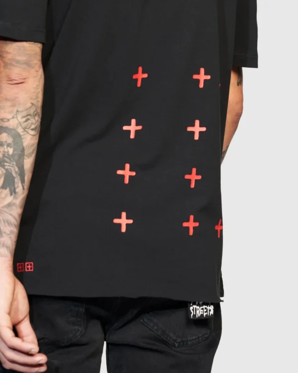 Ksubi T-Shirts-4X4 Biggie Ss Tee Black/Red