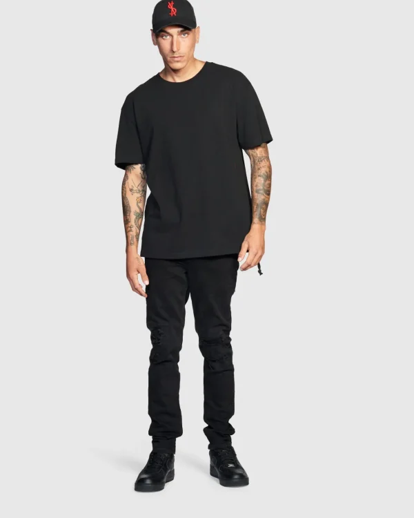 Ksubi T-Shirts-4X4 Biggie Ss Tee Black/Red