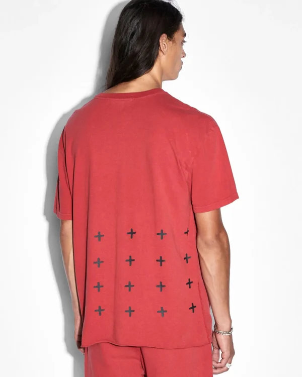 Ksubi T-Shirts-4X4 Biggie Ss Tee Crimson