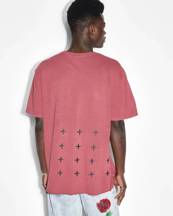 Ksubi T-Shirts-4X4 Biggie Ss Tee Oxblood