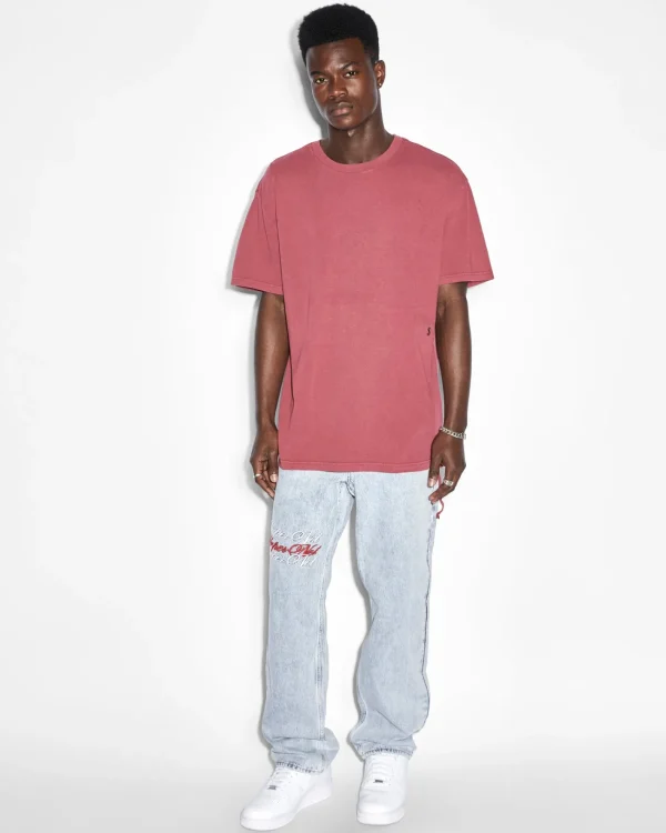 Ksubi Sweats-4X4 Biggie Ss Tee Oxblood