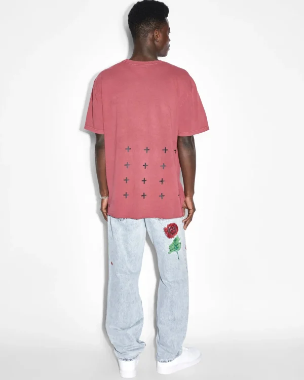 Ksubi Sweats-4X4 Biggie Ss Tee Oxblood