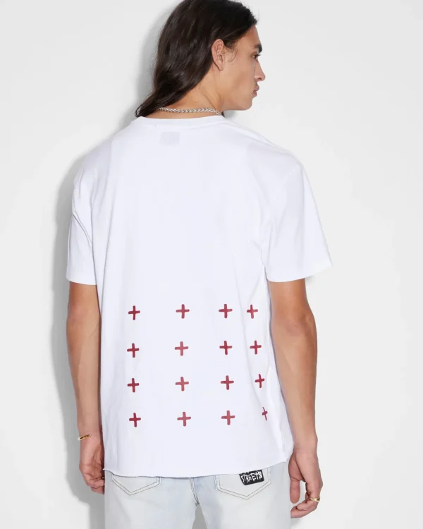 Ksubi T-Shirts-4X4 Biggie Ss Tee White Red