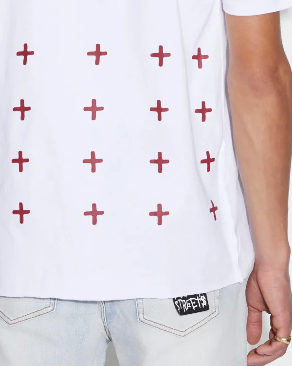 Ksubi T-Shirts-4X4 Biggie Ss Tee White Red